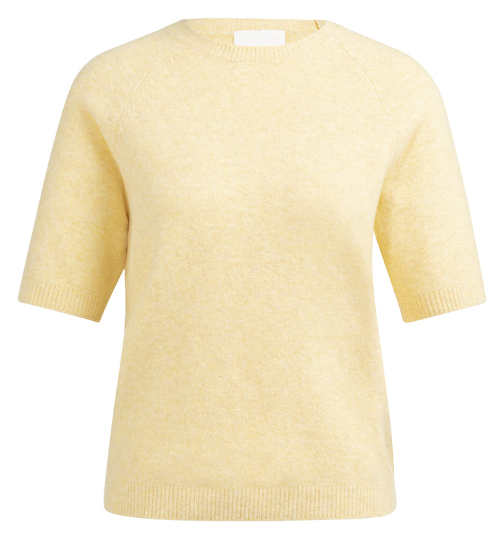 YAYA Raglan Short Sleeve Sweater - Reed Yellow