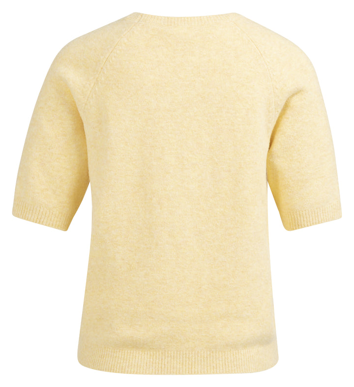 YAYA Raglan Short Sleeve Sweater - Reed Yellow