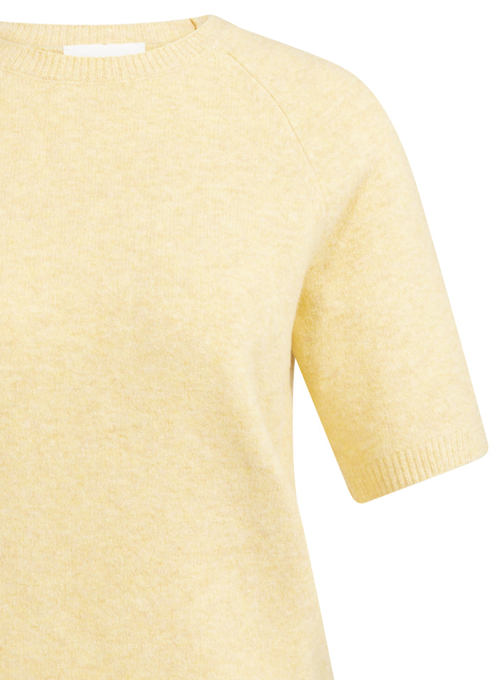 YAYA Raglan Short Sleeve Sweater - Reed Yellow