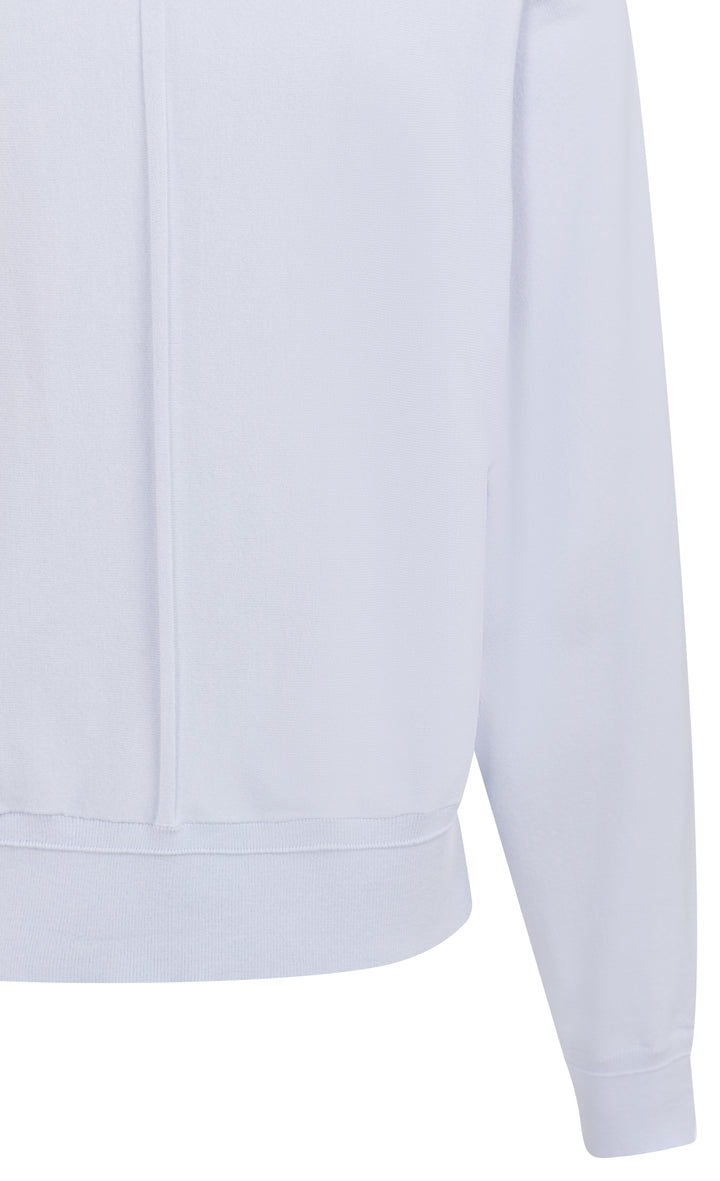YAYA Batwing Sweater w/ Details - Ice Blue