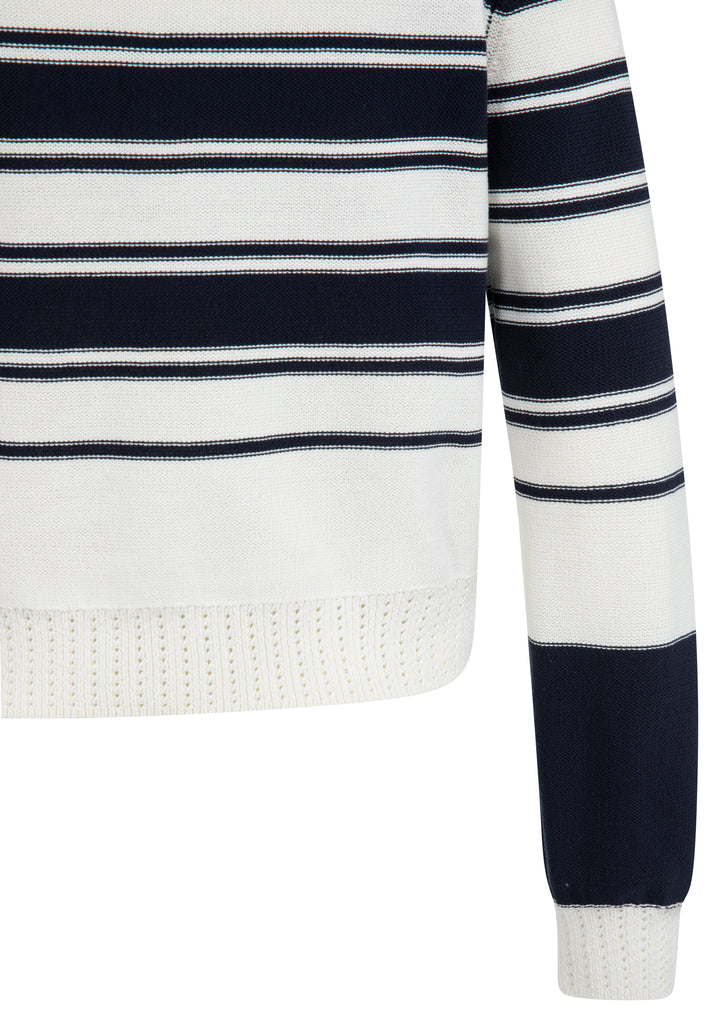 YAYA Stripe Sweater - Navy Blazer