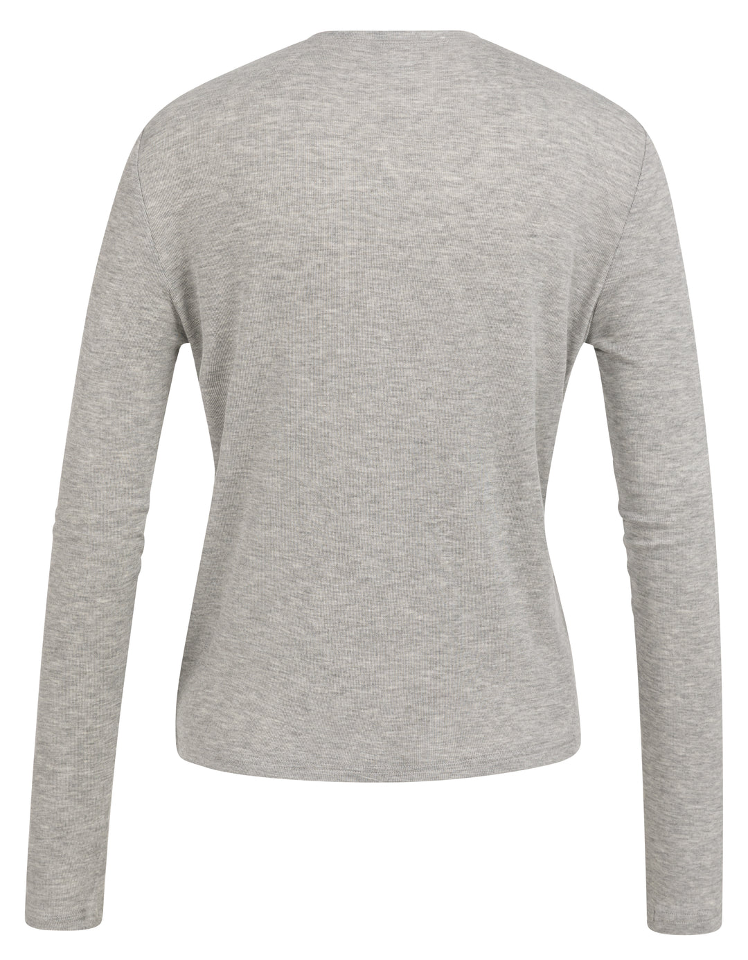 YAYA Jersey Cardigan w/ Small Buttons - Medium Grey