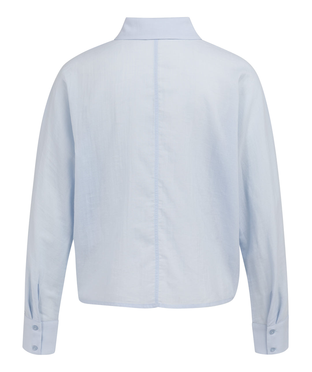YAYA Batwing Blouse With Cut Seams - Light Blue