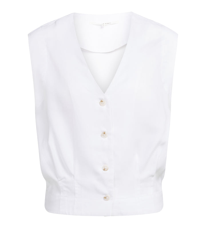 YAYA Blouse Sleeveless Blouse - White