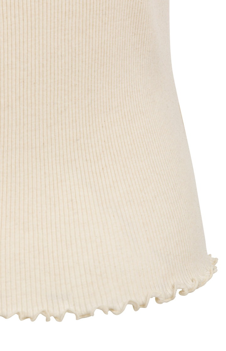 YAYA Sleeveless Top With Small Buttons - Cream Beige