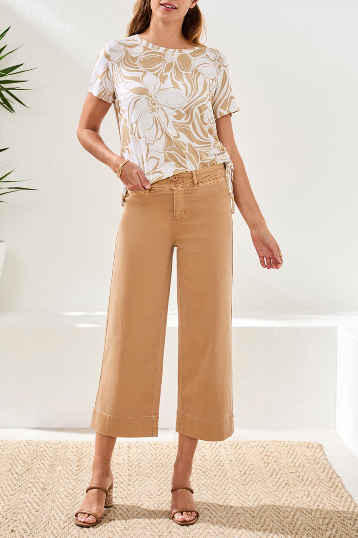 Tribal High Rise Fly Front Pant - Sesame