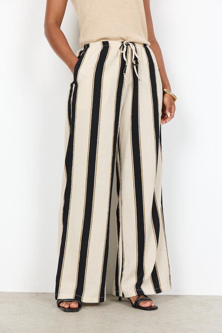 Soyaconcept Finja Pant - Cream Combi