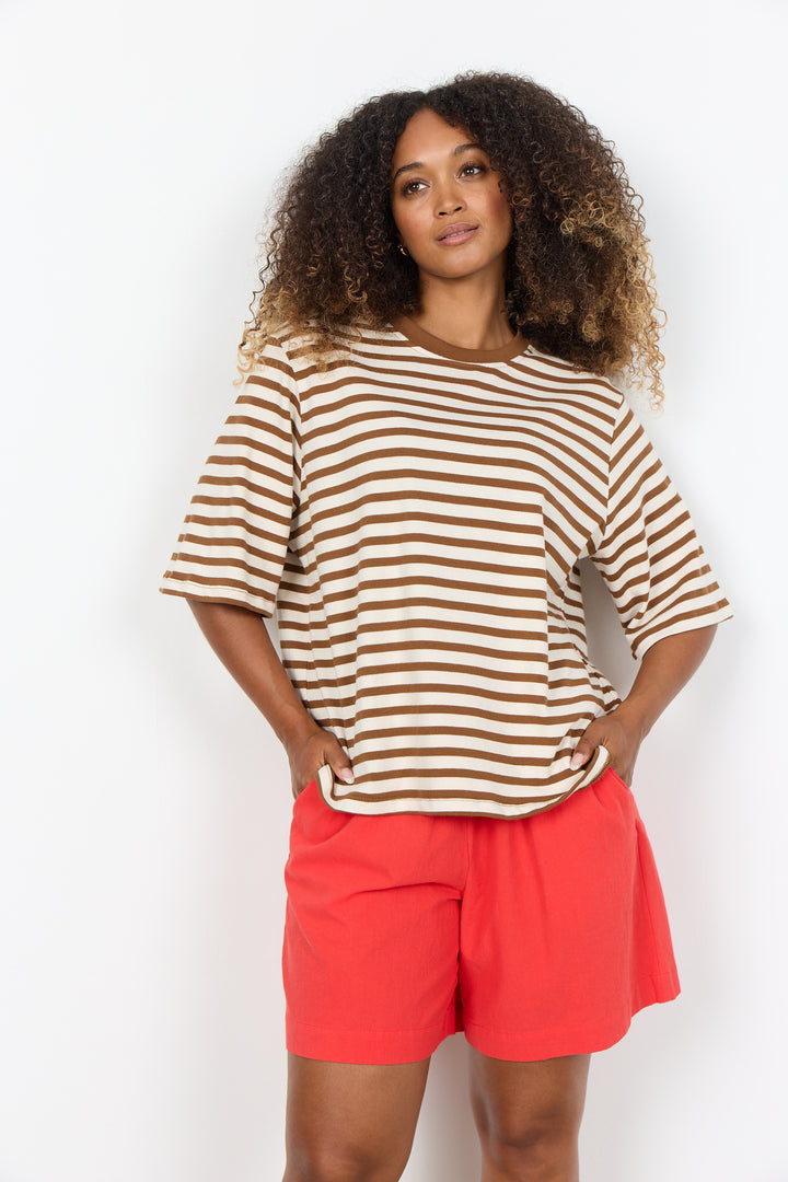 Soyaconcept Fidelia Shirt - Toffee Combi
