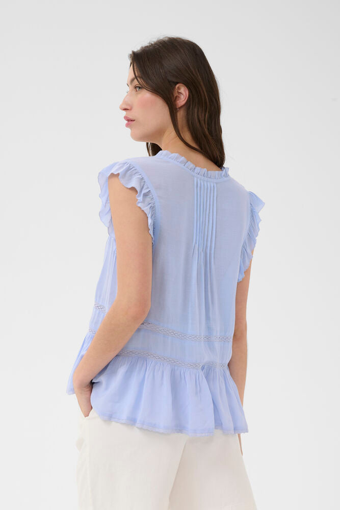 Part Two Bernadete Blouse - Brunnera Blue