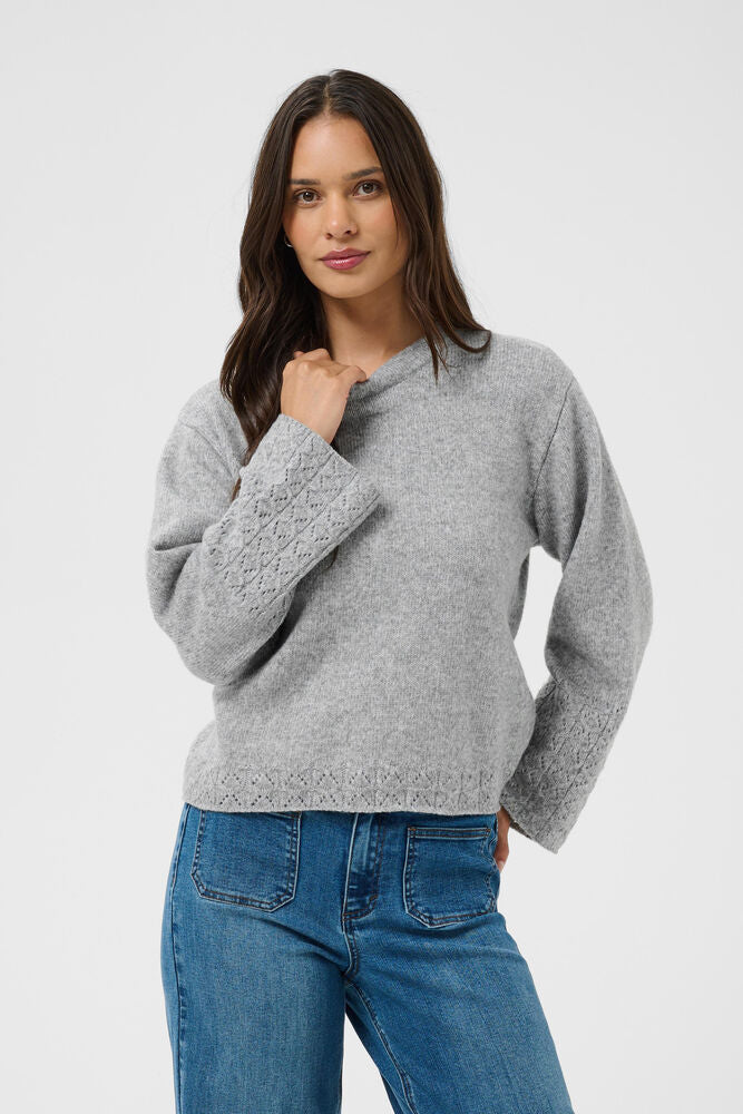 Kaffe Gro Pullover Knit - Grey
