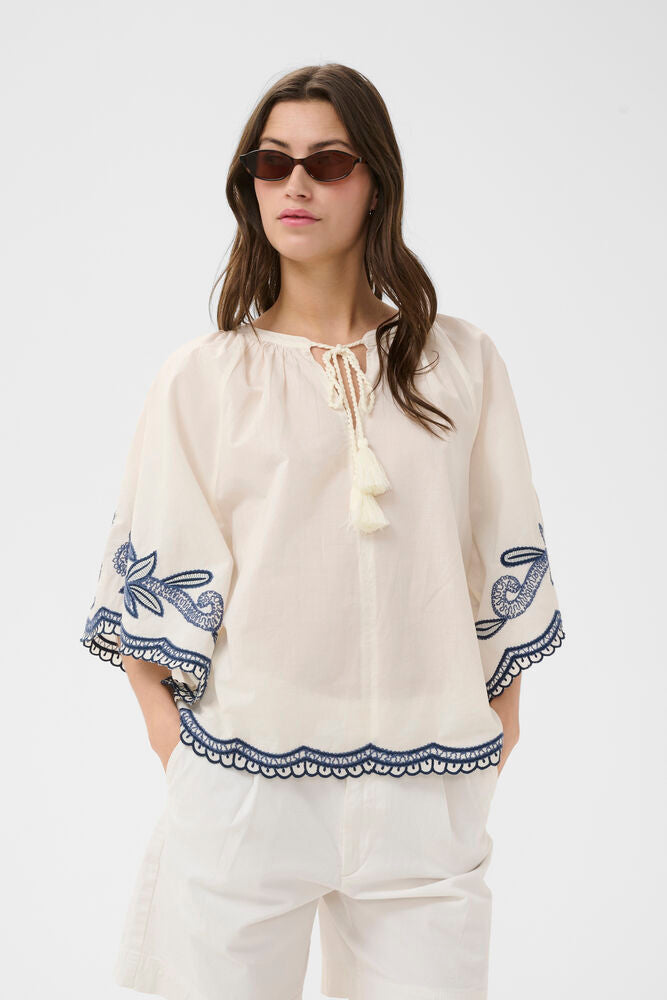 Part Two Biancha Blouse - Whisper White