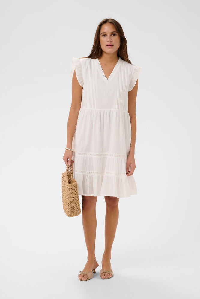 Kaffe Valerie Dress - Chalk