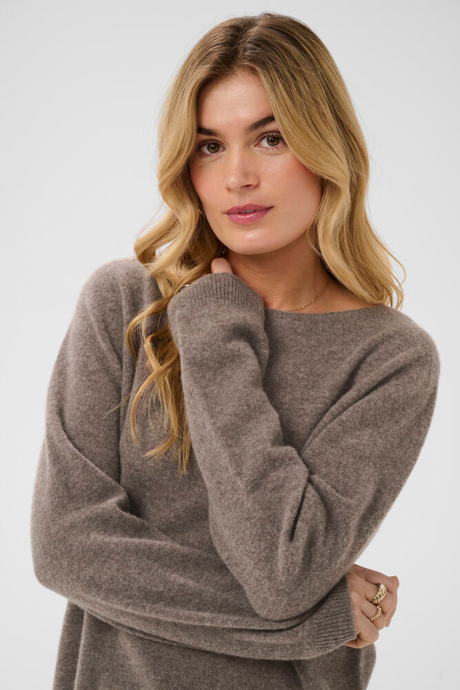 Cream Mela Pullover - Java Melange