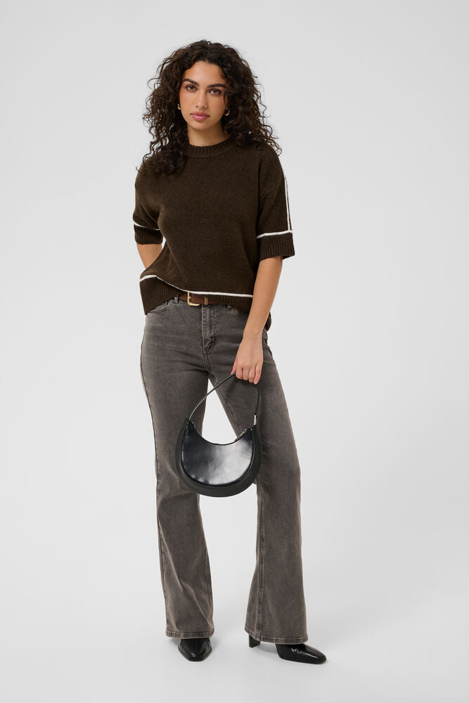 Kaffe Jinie Knit Pullover - Coffee Bean