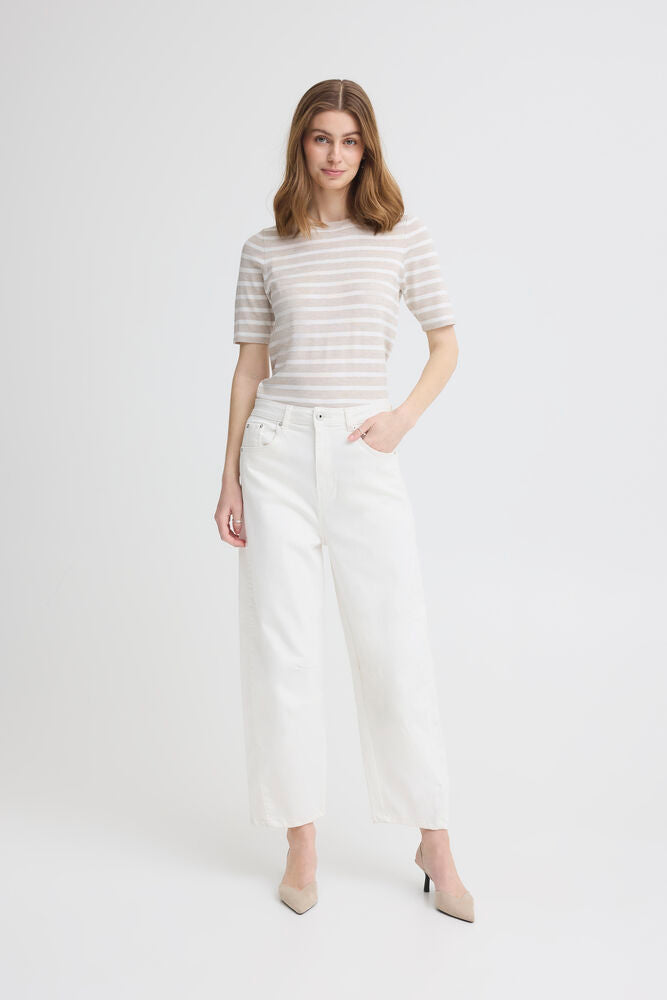 ICHI Ziggy Pant - White