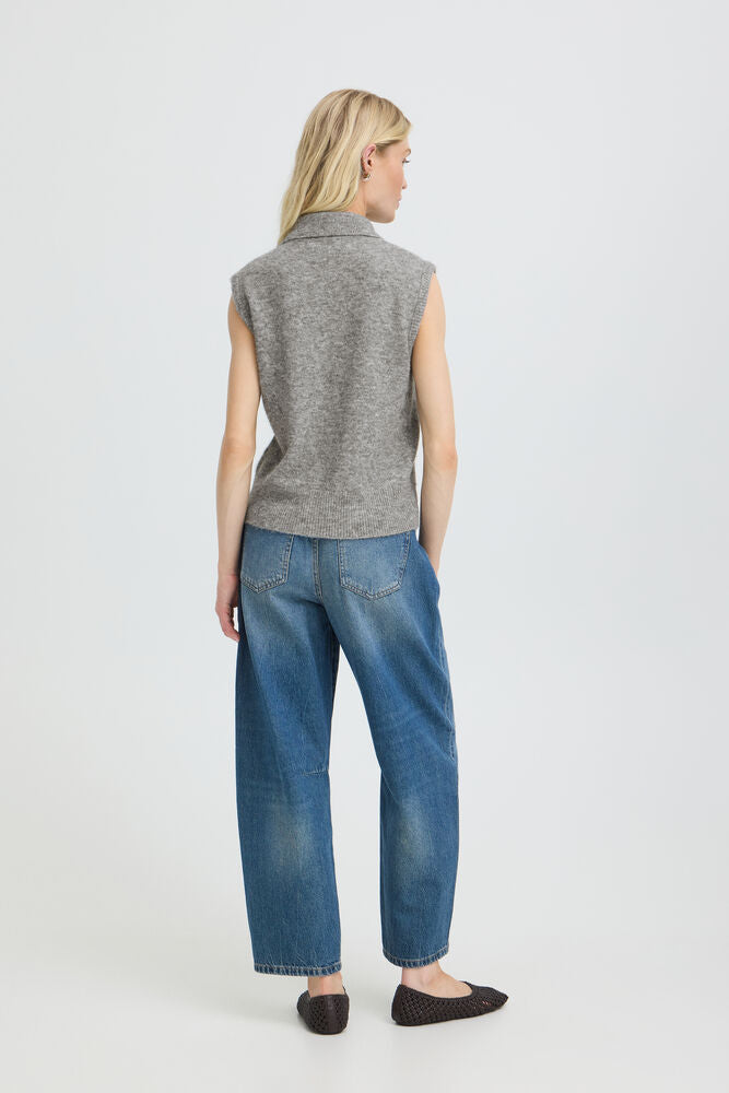b.young Omea Zipper Slipover - Grey