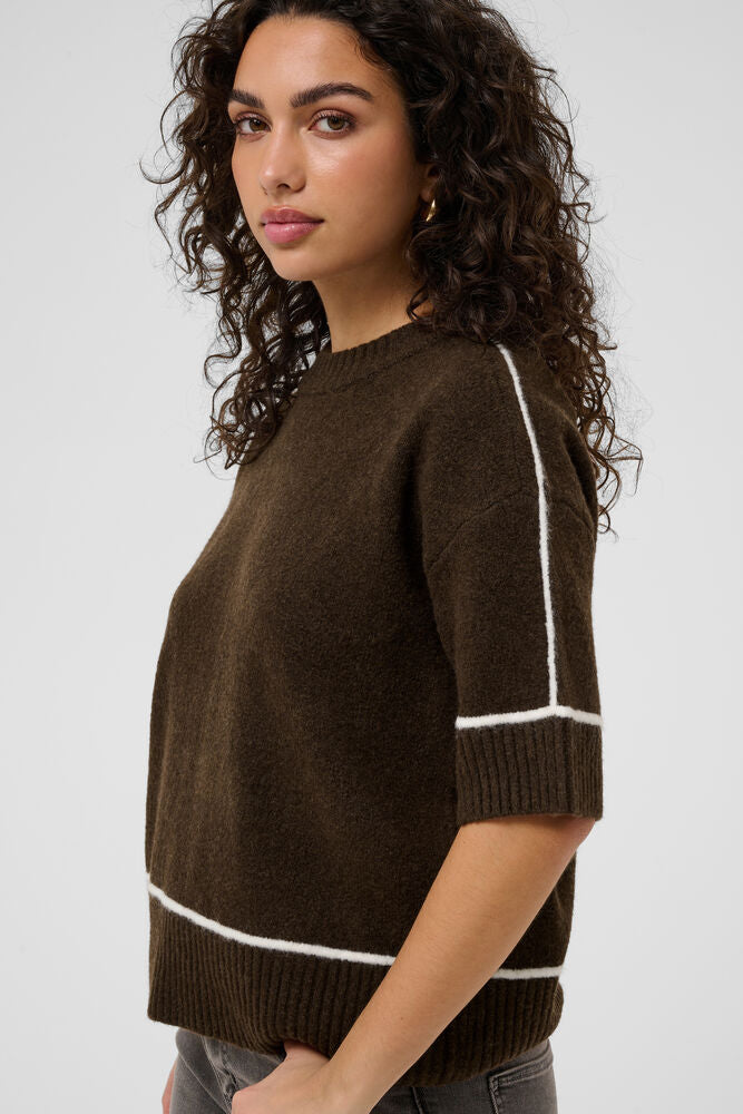 Kaffe Jinie Knit Pullover - Coffee Bean