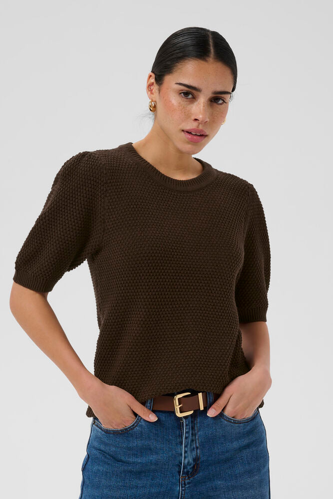 Kaffe Vivian Knit Pullover - Coffee Bean