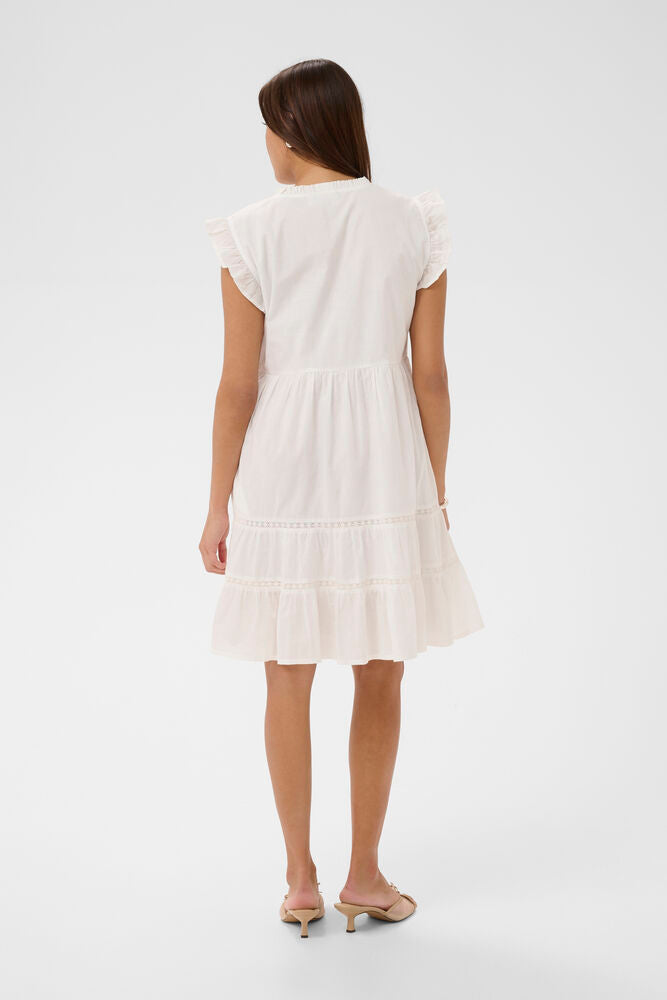 Kaffe Valerie Dress - Chalk