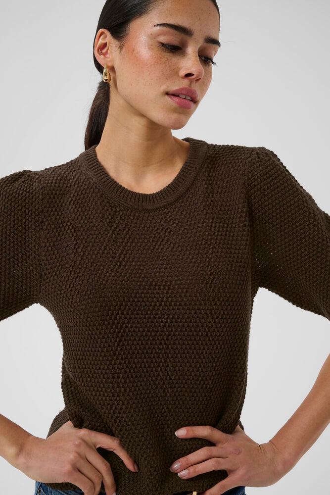 Kaffe Vivian Knit Pullover - Coffee Bean