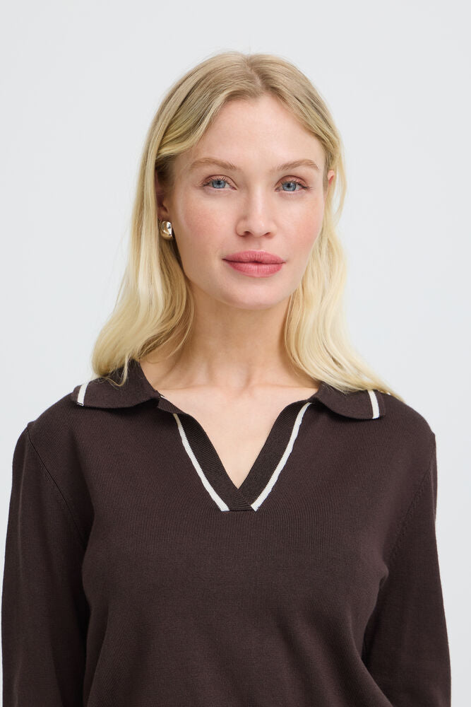 b.young Morla Long Sleeve Polo