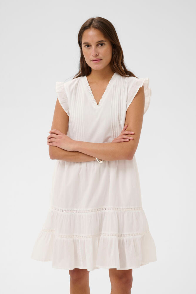 Kaffe Valerie Dress - Chalk