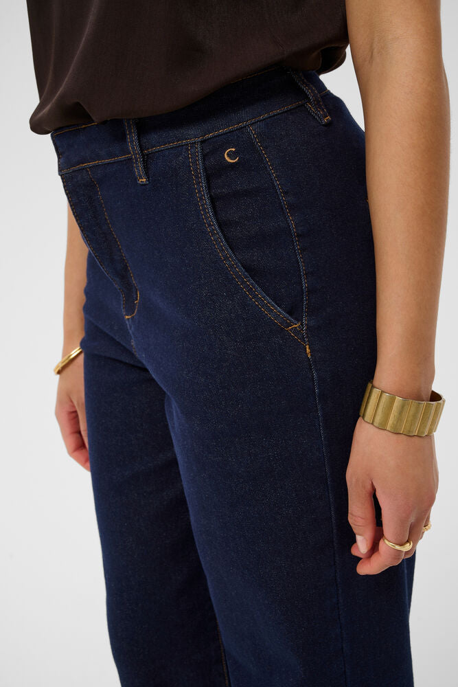 Cream Visti Straight Leg Pant - Cape Breton