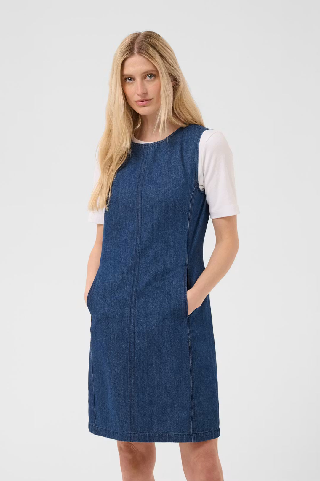 Part Two Danila Dress - Medium Dark Blue
