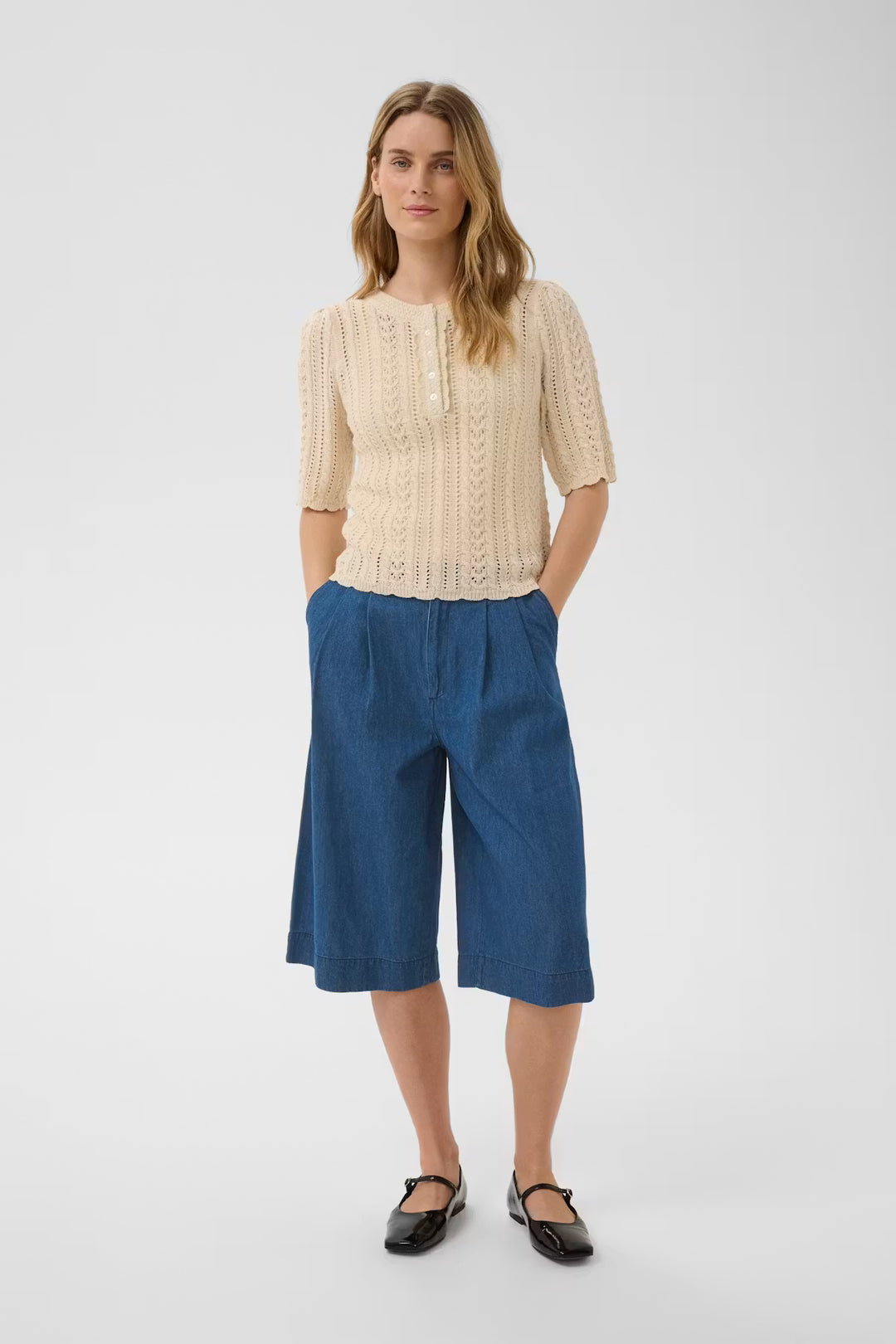 Part Two Dennie Shorts - Medium Dark Blue