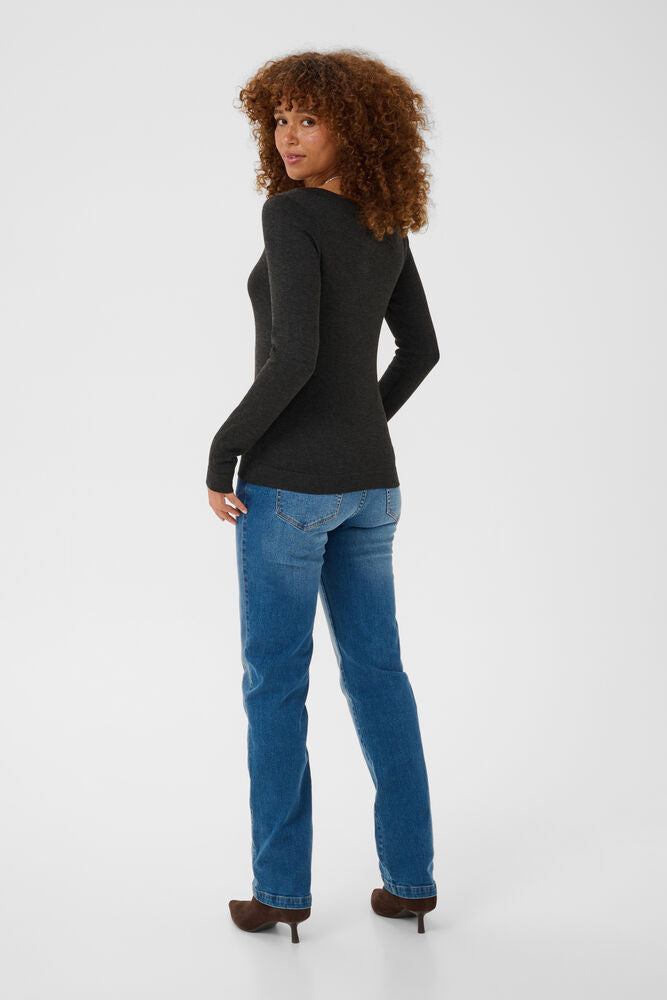 Kaffe Lizza Knit Pullover - Dark Grey