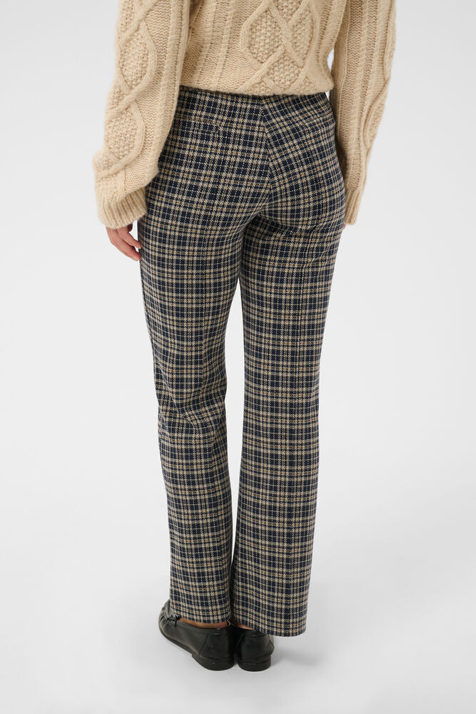 Part Two Pontas Pants - Dark Navy Check