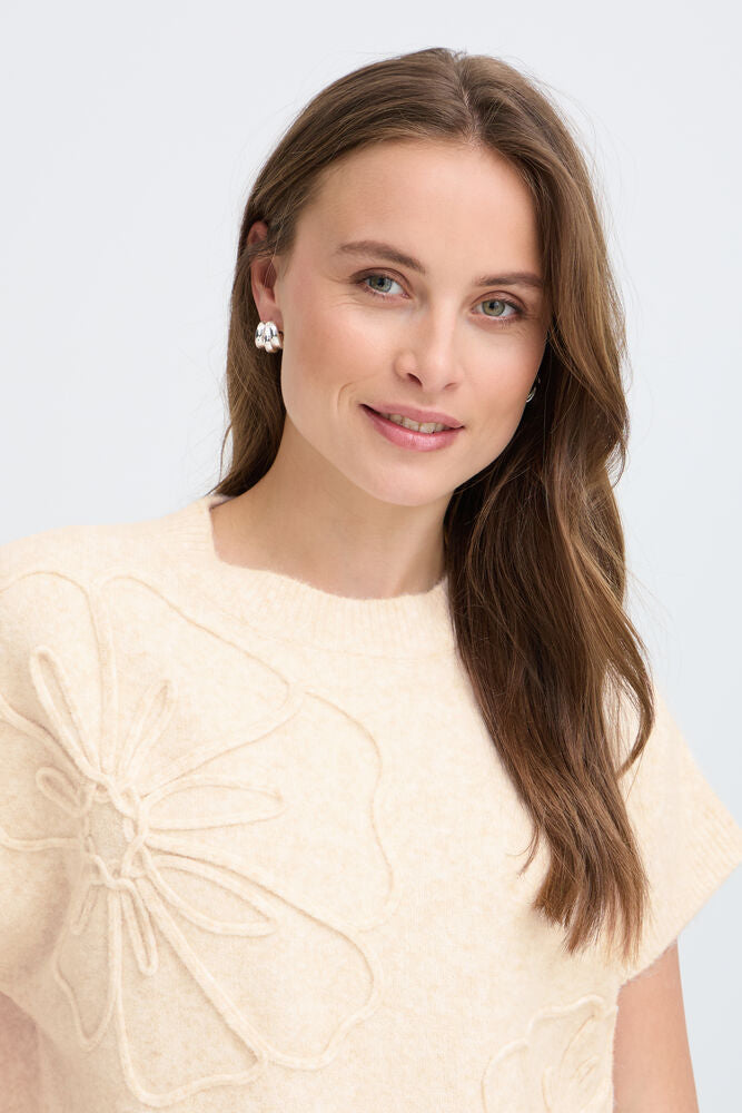 b.young Omea Deco Slipover - Birch Melange