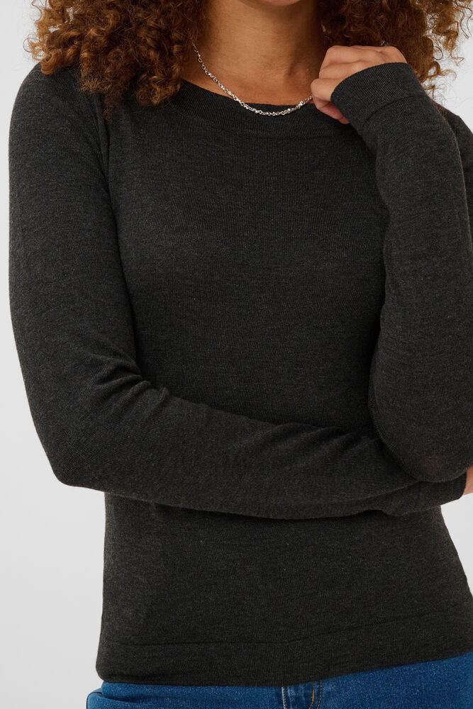 Kaffe Lizza Knit Pullover - Dark Grey