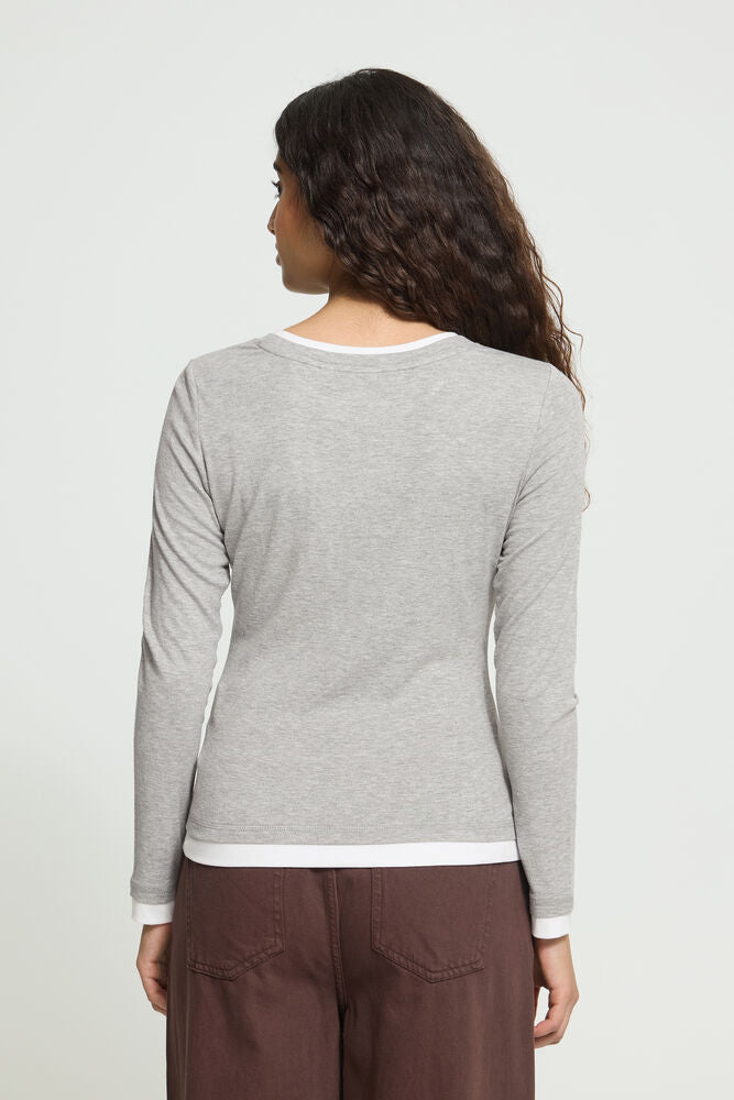 ICHI Nellaya Long Sleeve - Grey