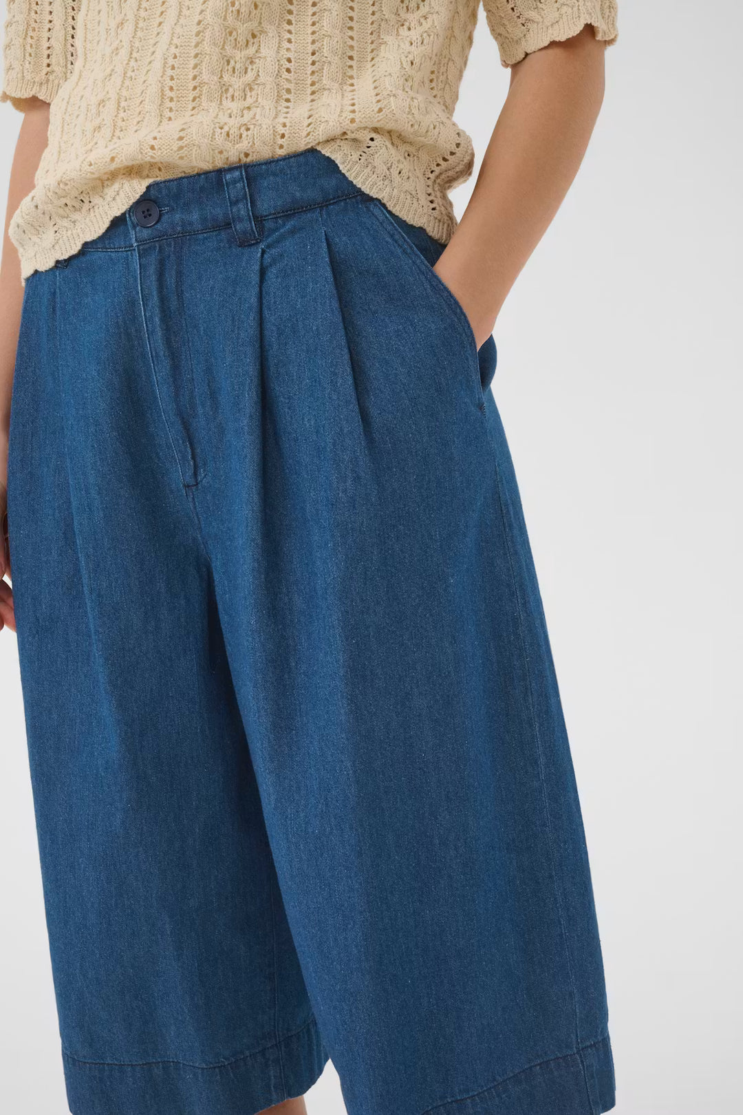 Part Two Dennie Shorts - Medium Dark Blue