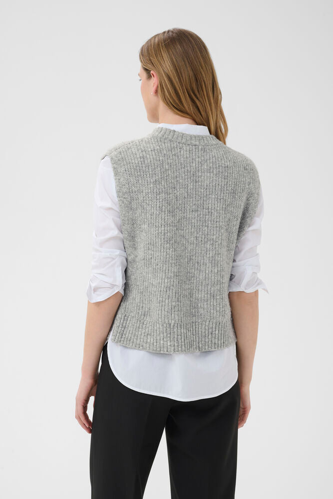 Part Two Charlye Waistcoat - Grey