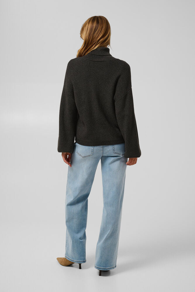Kaffe Barbara Rollneck Pullover - Grey