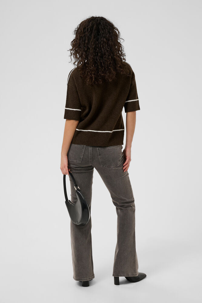 Kaffe Jinie Knit Pullover - Coffee Bean