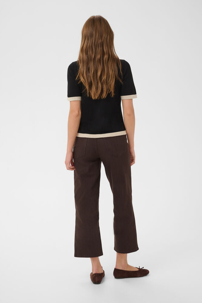 Kaffe Lizza Contrast Cardigan - Black