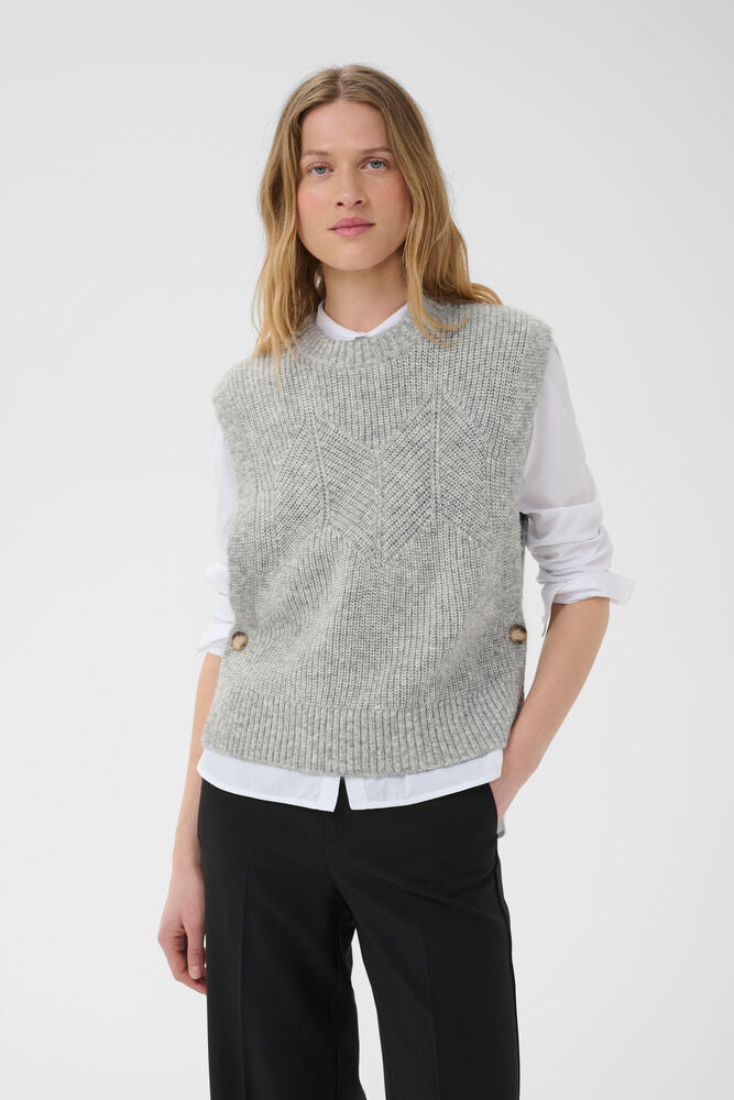 Part Two Charlye Waistcoat - Grey