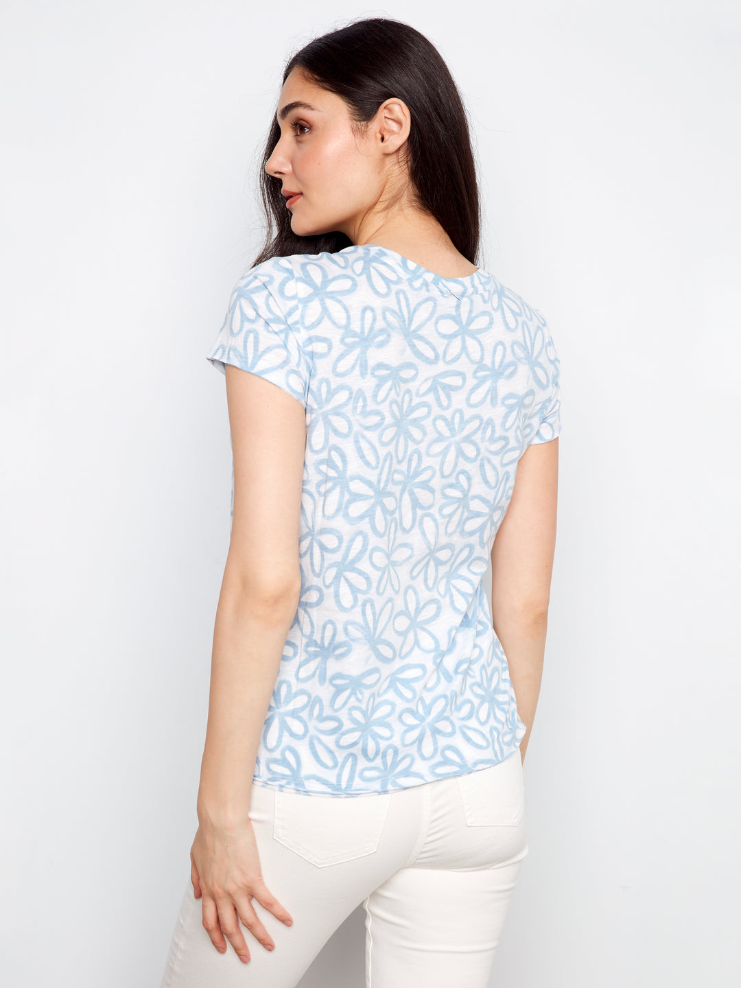 Charlie B Printed Organic Cotton Jersey T-Shirt - Brielle