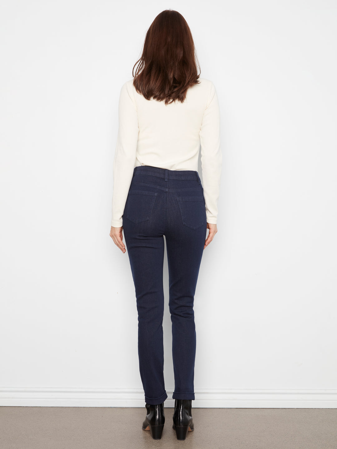 Charlie B 5 Pocket Stretch Denim Pants - Blue Black