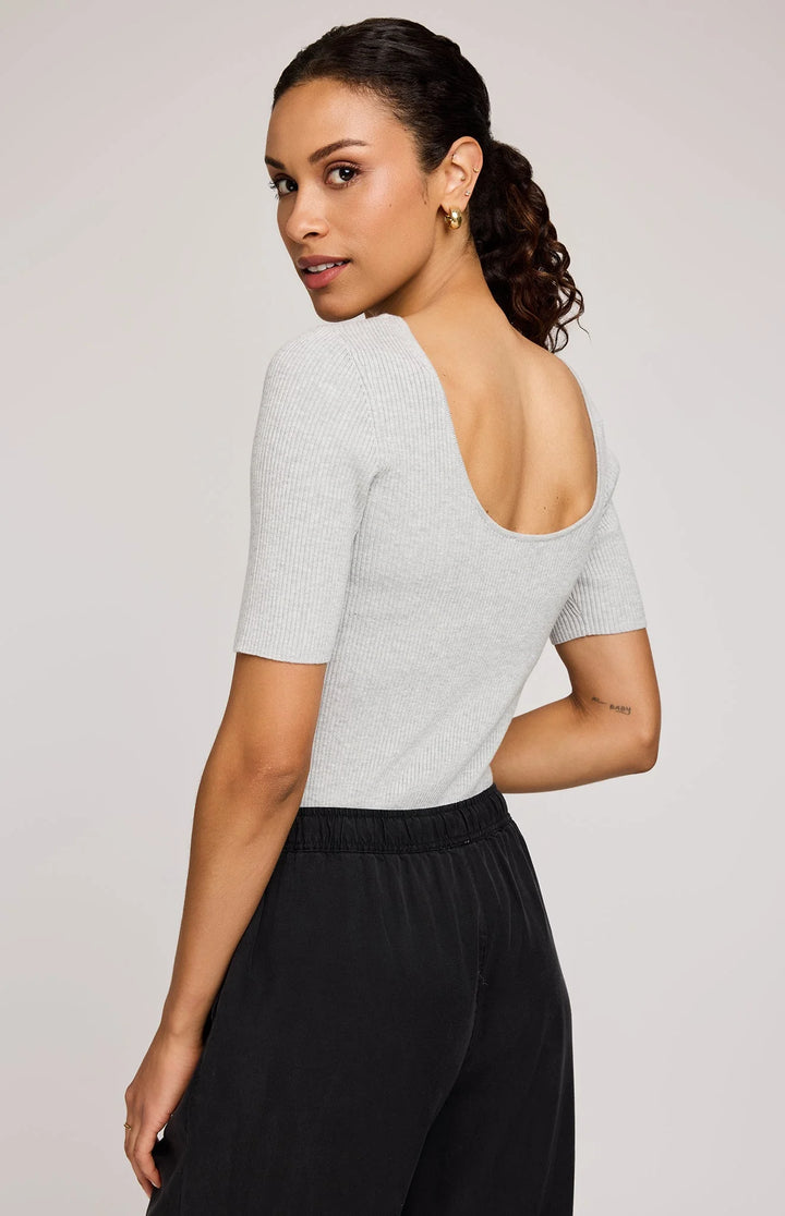 Gentle Fawn Rooney Knit Top - Grey