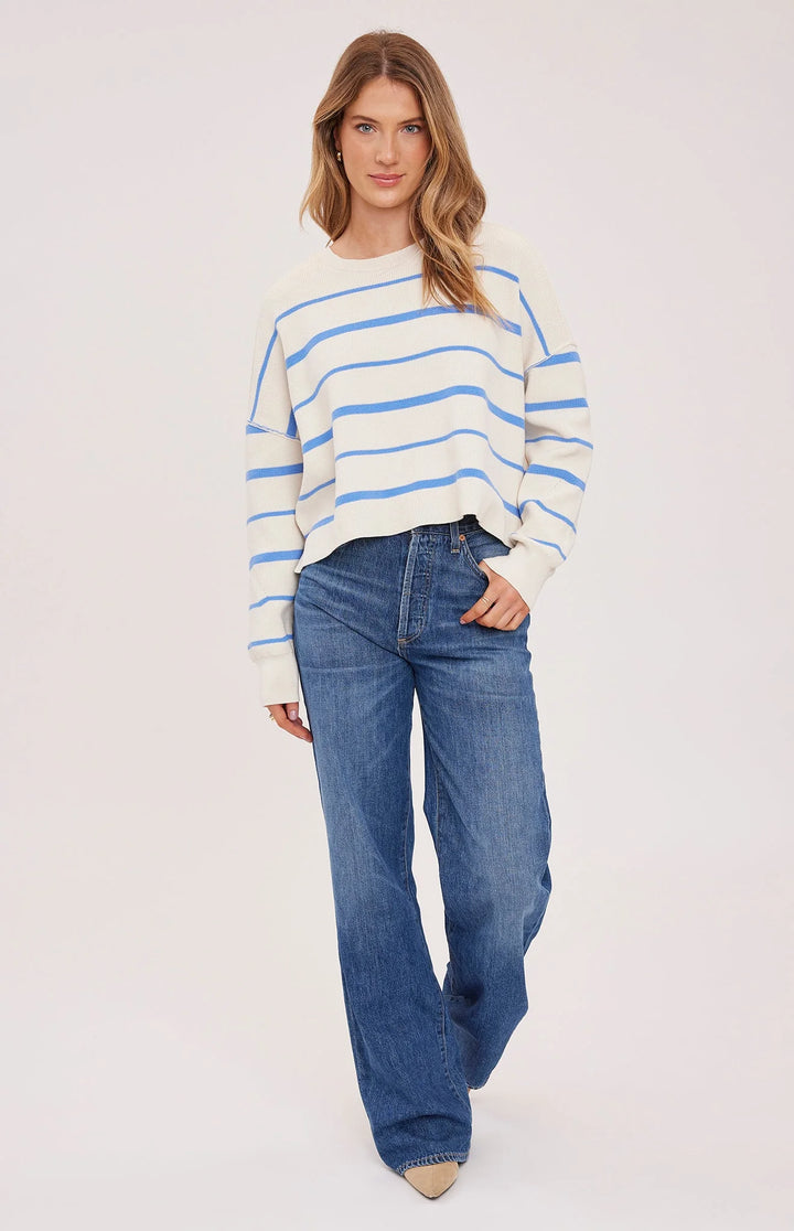 Gentle Fawn Echo Pullover Sweater - Sky Stripe