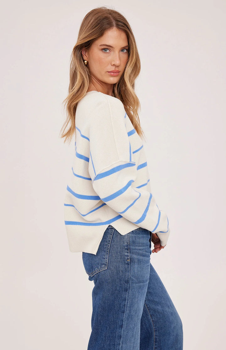 Gentle Fawn Echo Pullover Sweater - Sky Stripe