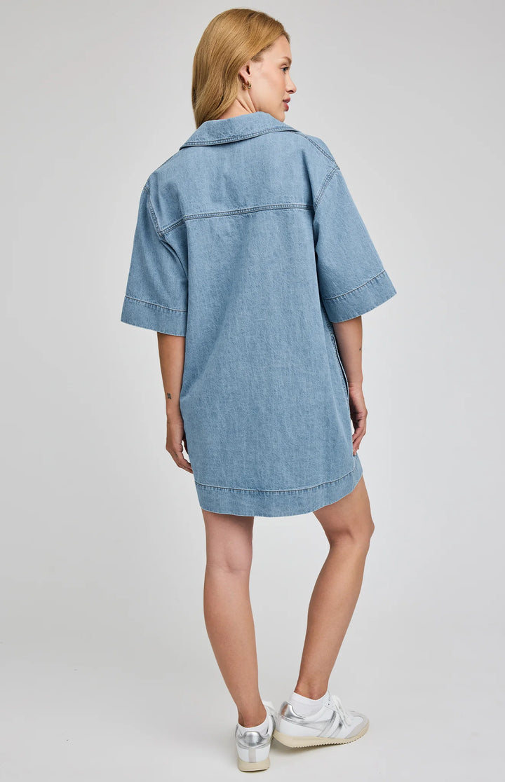 Gentle Fawn Evelina Mini Dress - Light Wash