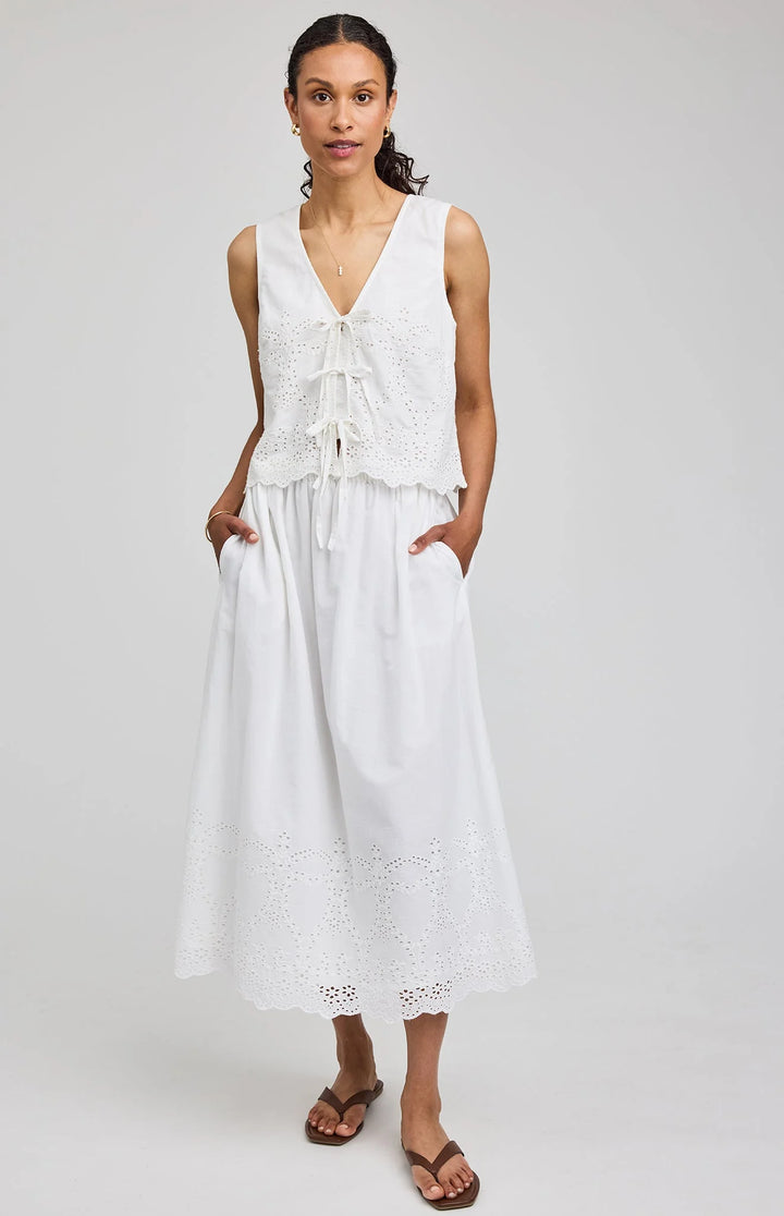 Gentle Fawn Rhea Sleeveless Top - White