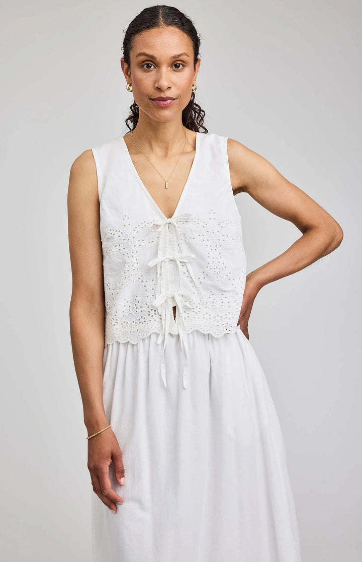 Gentle Fawn Rhea Sleeveless Top - White