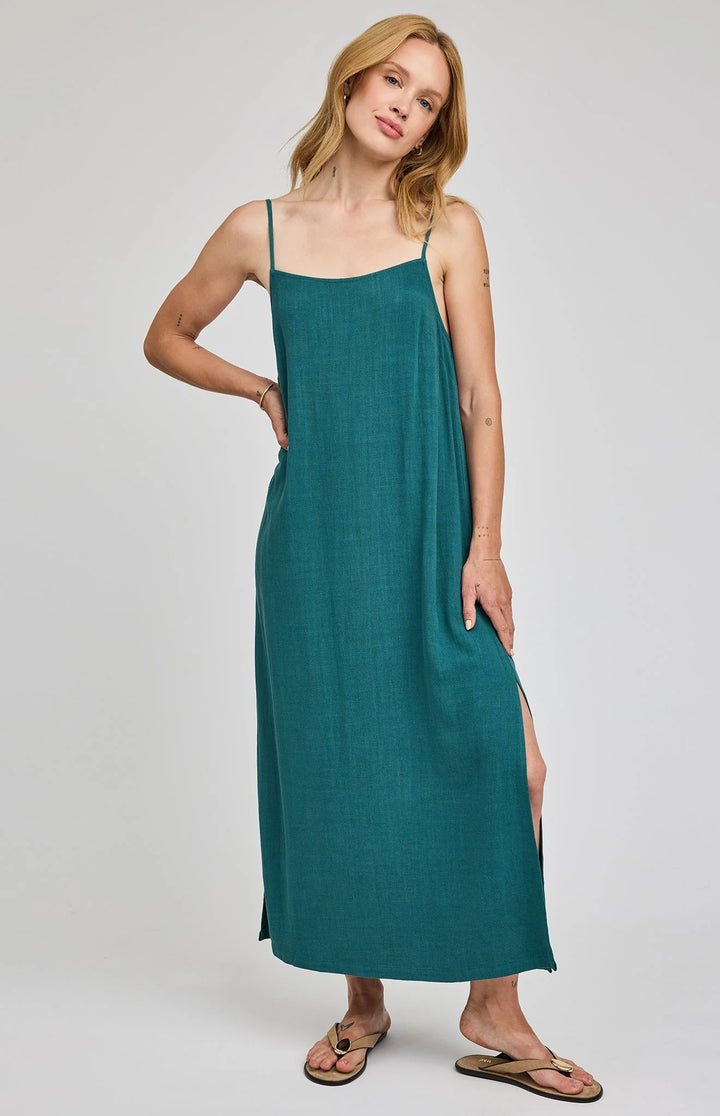 Gentle Fawn Twyla Linen Dress - Lagoon