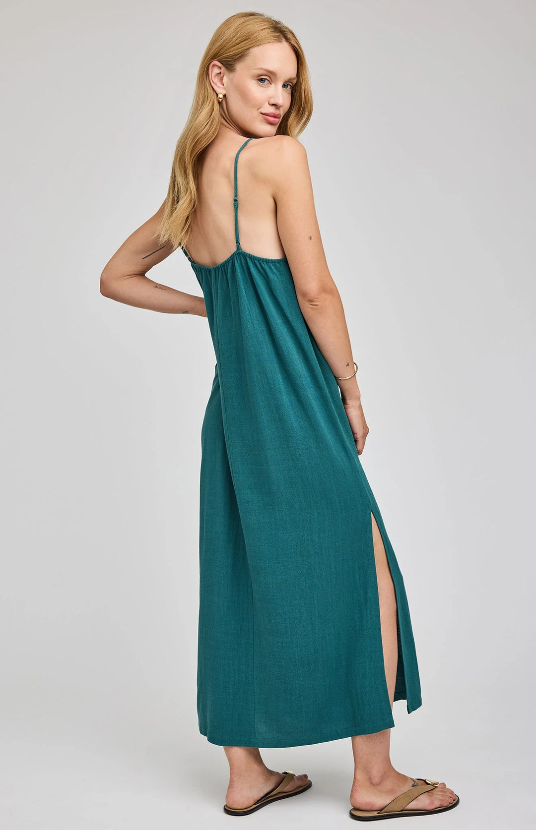 Gentle Fawn Twyla Linen Dress - Lagoon
